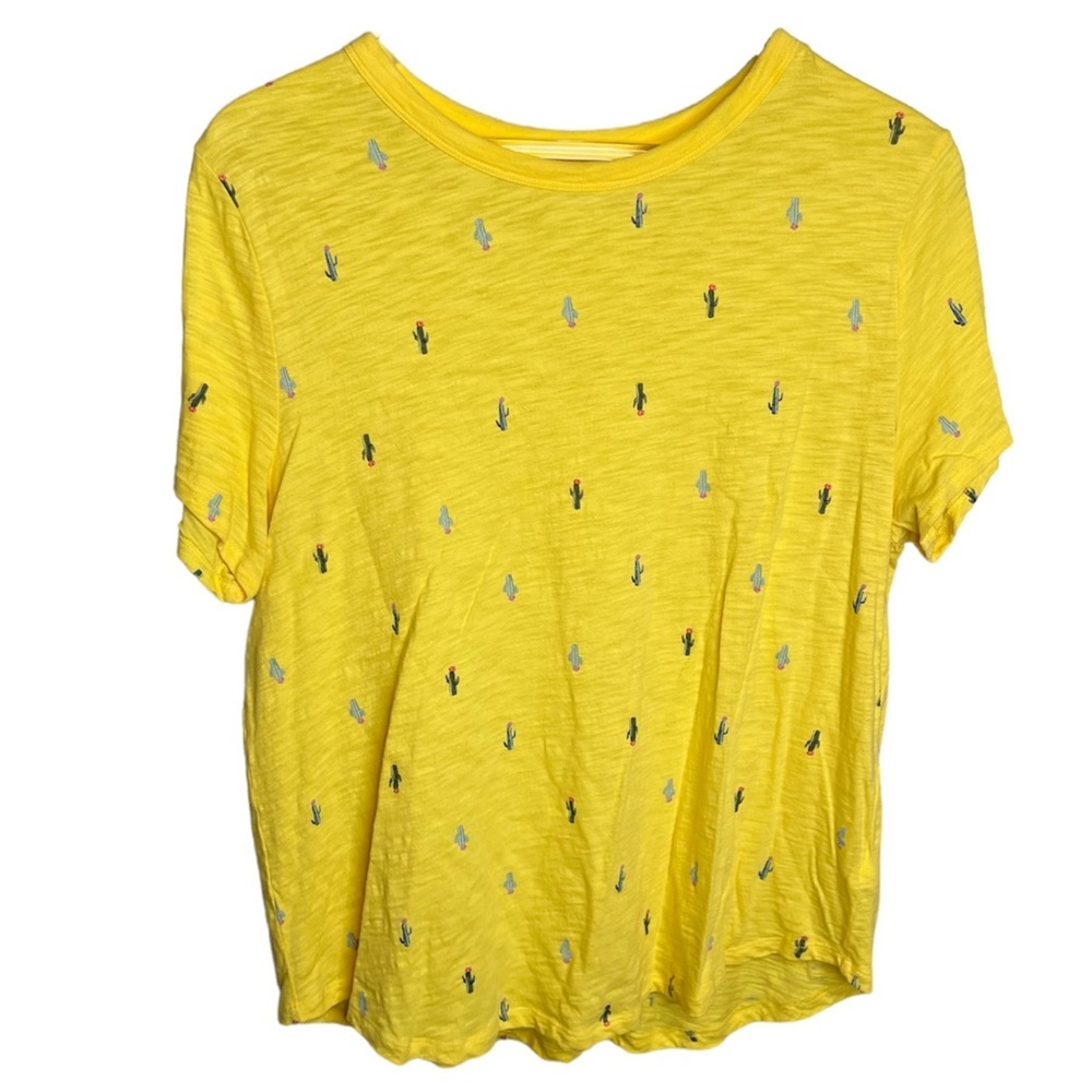 Old Navy Yellow Cactus Shirt